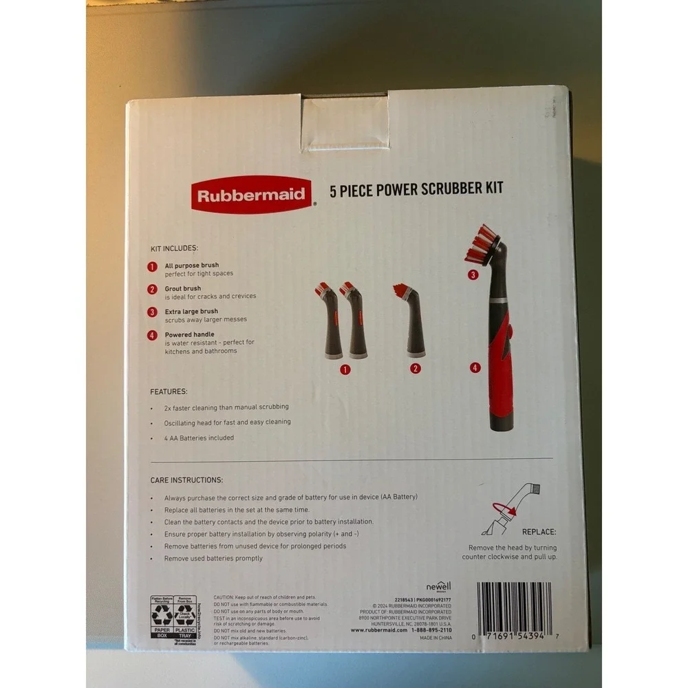 Rubbermaid power scrubber